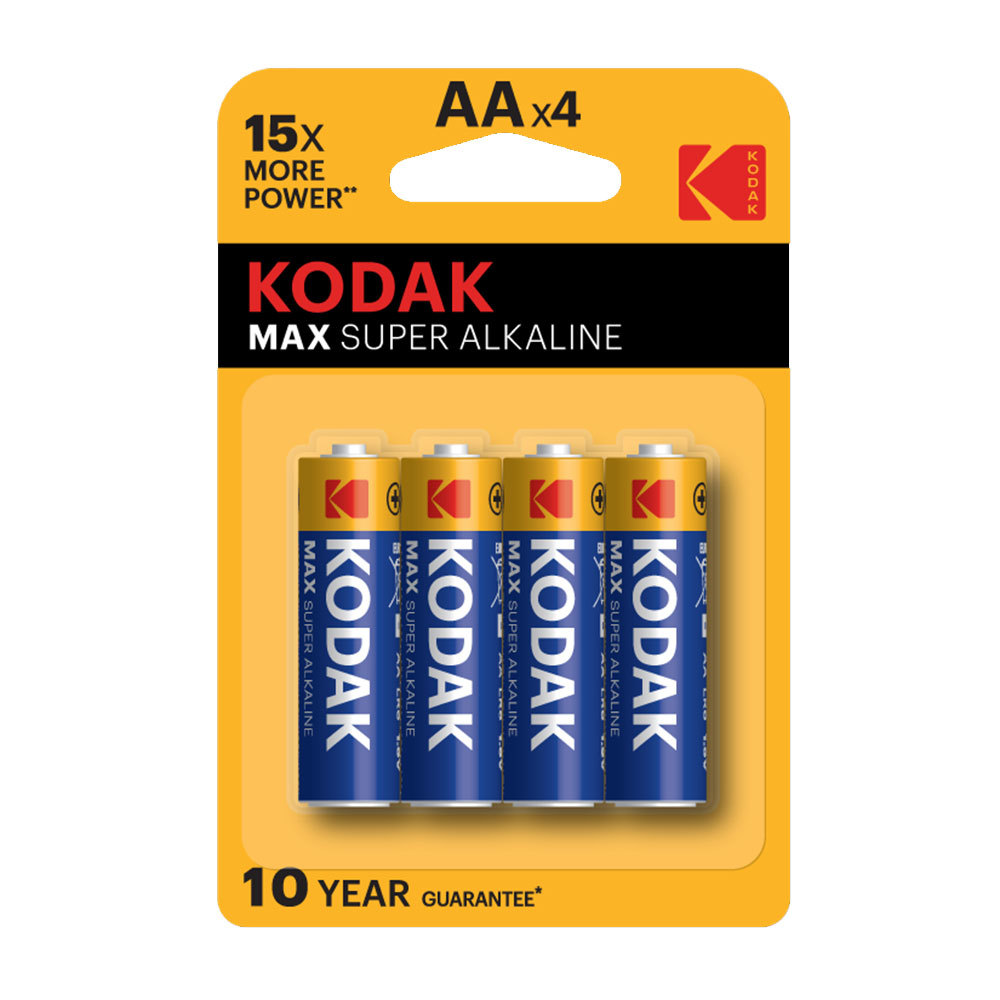 original-16877.jpg Батарейка Kodak Мax АА пальчиковая LR6 1,5 В (4 шт.) (Б0005120) — изображение 1