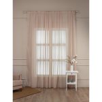 Тюль искусственный шелк бежевый 400х300 см Amore Mio (7820)