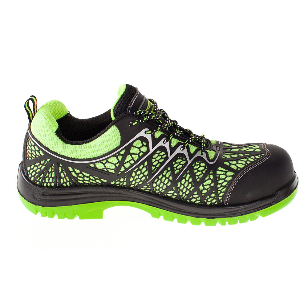 original-16969.jpg Полуботинки рабочие текстильные со светоотражающими элементами размер 40 зеленые Мистраль Неон (130164) — изображение 1