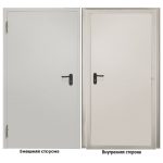 Дверь техническая Промет ДТ-1 глухая левая серый RAL 7035 850х2050 мм