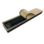 Конвектор внутрипольный Gekon Eco с 1 теплообменником 1100х230х80 мм боковое подключение