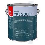 Краска фасадная Tikkurila/Tikkivala Yki Socle акриловая для цоколя база А белая 2,7 л