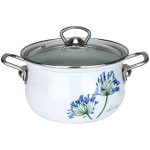 Кастрюля Магнитогорская эмаль Укроп 4 л эмалированная сталь (055041)