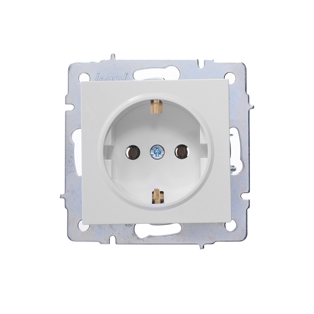 original-18048.jpg Розетка Lezard Vesna встраиваемая белая (742-0288-122B) — изображение 1