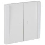 Выключатель IEK Forte&Piano FP208 двухклавишный встраиваемый белый проходной с подсветкой (FP-V22-1-10-1-K01)