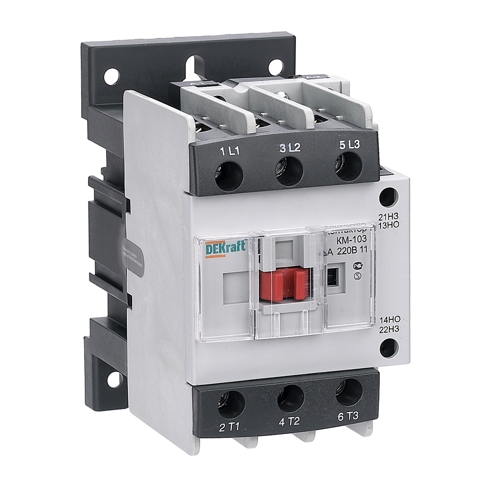 original-1841.jpg Контактор модульный Dekraft КМ-103 (22128DEK) 220-230 В 40 А тип AC 1НО+1НЗ — изображение 1