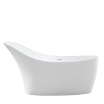 Ванна акриловая Abber 169х75 см отдельностоящая с ножками (AB9245)