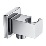 Подключение шланга WasserKraft с держателем латунь хром (A125)