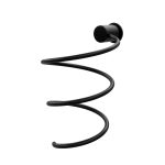 Держатель для фена WasserKraft на шуруп металл черный (K-1080B)