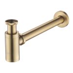 Сифон для раковины Swedbe Select 1 1/4х32 мм без выпуска с соединением 32 мм золото (0006GO)