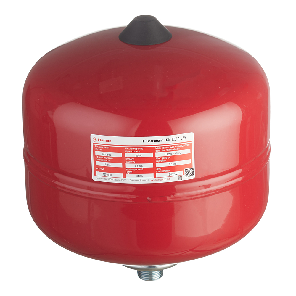 original-19105.jpg Бак расширительный Flamco Flexcon R 8/1,5 закрытого типа 6 бар 8 л (FL 16010 RU) — изображение 1