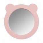 Зеркало фигурное мишка 48х48 см Акватон Каспер розовое (1.A283.3.02C.R1E.0)