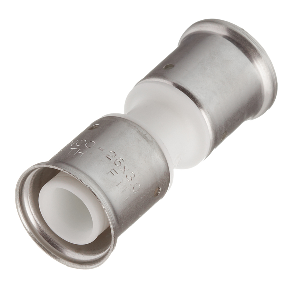 original-19248.jpg Муфта Henco (15PKW-2626) 26(пресс) х 26(пресс) PVDF белая — изображение 1