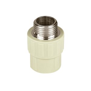 Муфта полипропиленовая Valfex 20 мм х 1/2 НР(ш) серая (10130020Г)