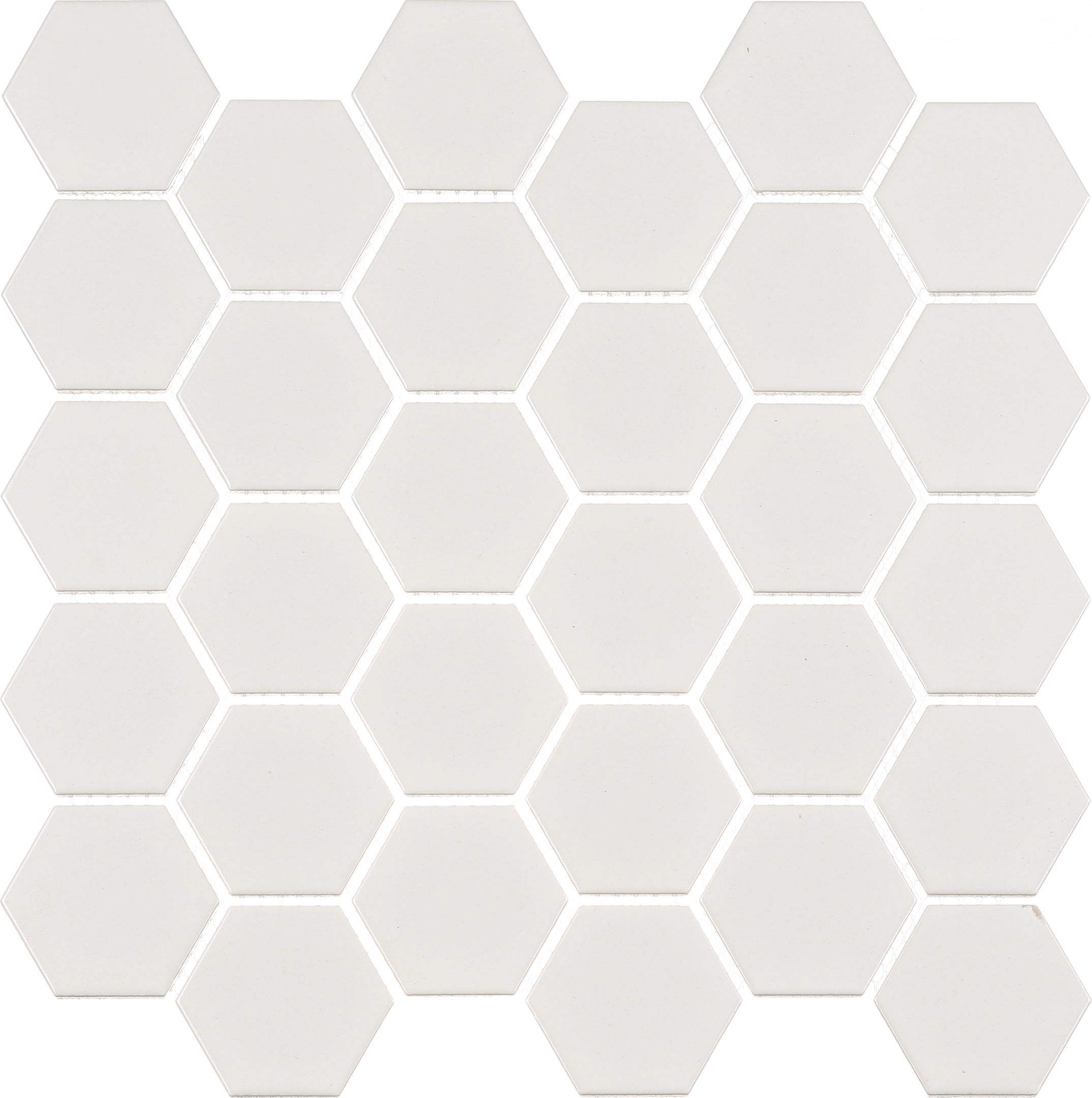 original-19405.jpg Мозаика Starmosaic Hexagon small белая керамическая 282х272х6 мм матовая — изображение 1