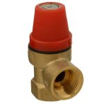 Клапан предохранительный Terma 1/2 ВР(г) х 1/2 ВР(г) 3 бар для систем отопления 120 °С KVs 0,5 (88084)