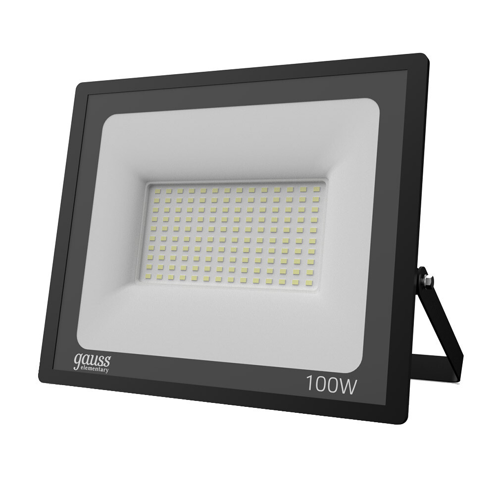 original-19500.jpg Прожектор светодиодный Gauss Elementary ДО-100 6500К 100 Вт IP65 черный — изображение 1