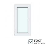 Пластиковое окно VEKA WHS 60 1160х800 мм 1 створка левая поворотно-откидная однокамерное