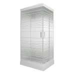 Душевая кабина Triton Квадро 100х80х228 см стекло прозрачное 4 мм с низким поддоном прямоугольник