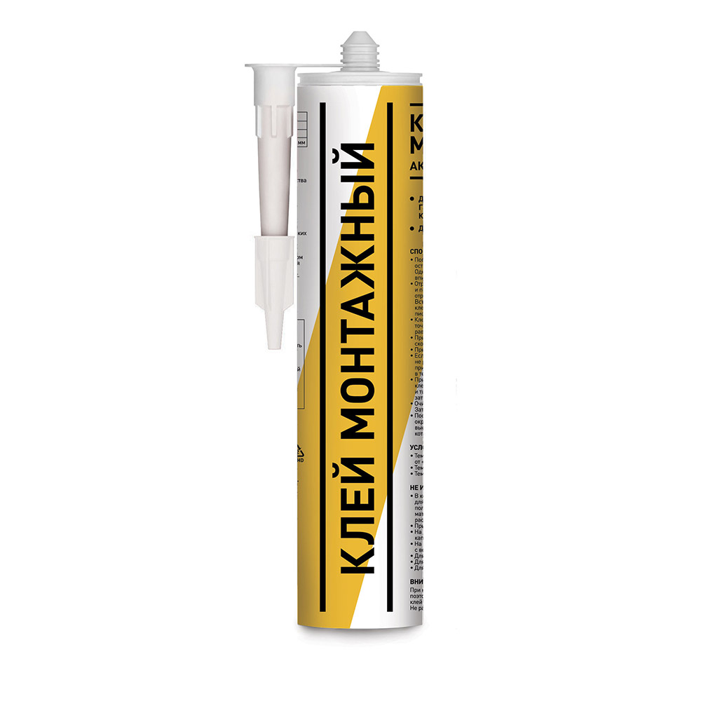 original-19790.jpg Клей монтажный акриловый белый 260 мл картридж — изображение 1