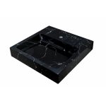 Раковина на стиральную машину Marko Стандарт 60х60 см черный мрамор (26674)