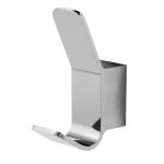 Крючок для ванной WasserKraft Leine K-5000 одинарный на шуруп металл хром (5023)