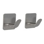 Крючок для ванной Stölz одинарный самоклеящийся нержавеющая сталь хром (2 шт.) (10665504)