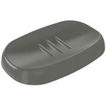 Мыльница для ванной Econova Scandi настольная пластик серая