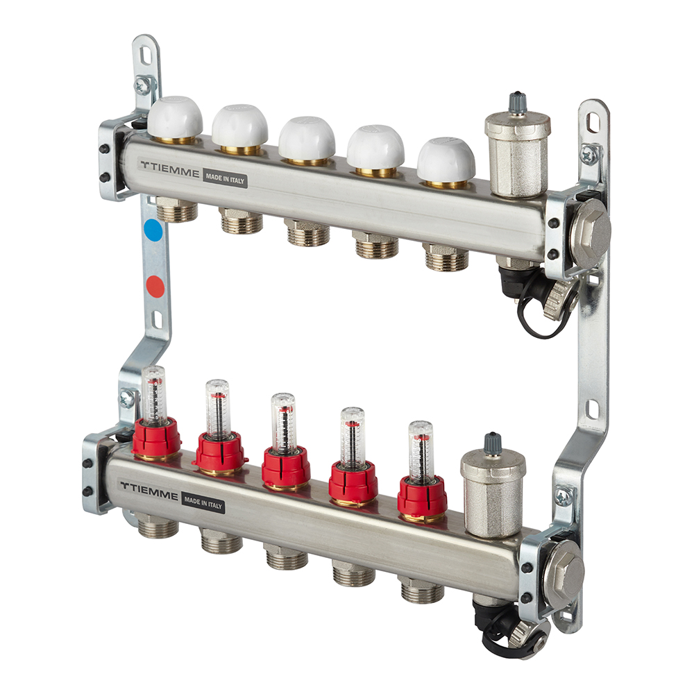 original-19967.jpg Коллекторная группа с расходомерами Tiemme 1 ВР(г) х 5 выходов 3/4 НР(ш) ЕК х 1 ВР(г) — изображение 1