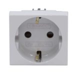 Розетка для кабель-канала DKC Viva серая со шторками 2 модуля (45025DIY)