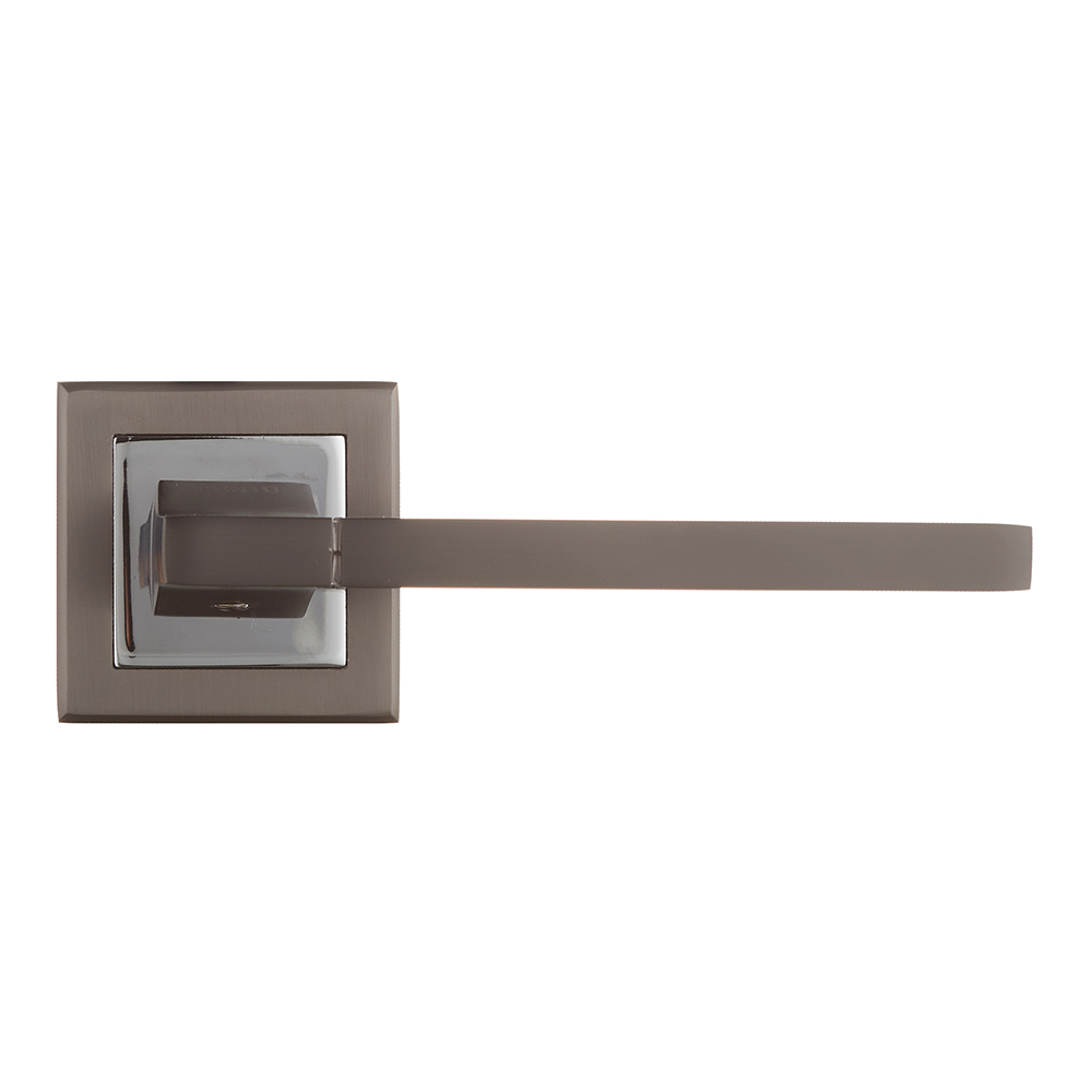 original-20128.jpg Ручка дверная Punto Tech квадратная розетка графит/хром — изображение 1