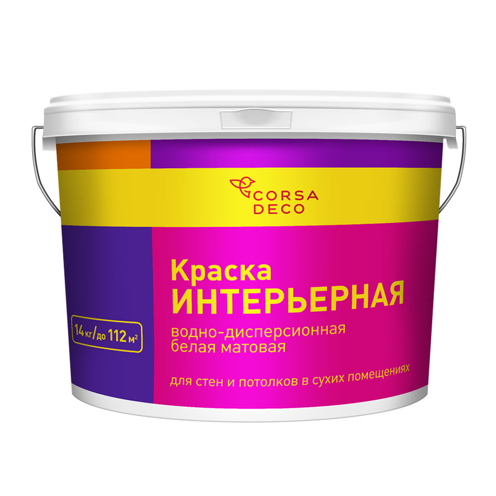 original-202.jpg Краска интерьерная Corsa Deco белая 14 кг — изображение 1