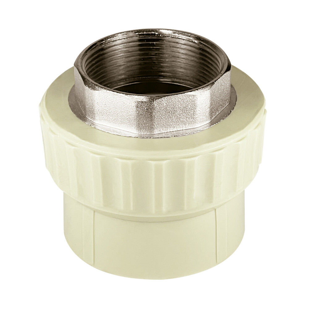 original-20241.jpg Муфта полипропиленовая Valfex 63 мм х 2 ВР(г) под ключ серая (10134063Г) — изображение 1