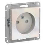Розетка Systeme Electric AtlasDesign встраиваемая жемчуг со шторками (ATN000449)