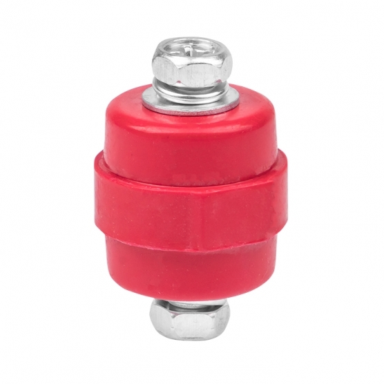 original-20506.jpg Изолятор EKF PROxima SM-25 IP30 275 А с болтом и шайбой пластиковый красный (10 шт.) (plc-sm-25) — изображение 1