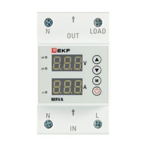 Реле напряжения модульное EKF PROxima (MRVA-63A) 230 В 63 А 1P+N с дисплеем