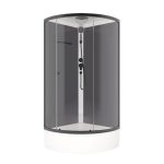 Душевая кабина Domani-Spa Simple 90х90х218 см стекло прозрачное 4 мм со средним поддоном полукруг