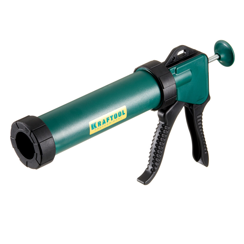 original-20891.jpg Пистолет для герметика пластиковый закрытый 310 мл Kraftool (06677_z01) с 3 насадками — изображение 1