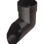 Колено стока Docke Lux пластиковый d100 мм шоколад RAL 8019