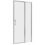 Душевая дверь Abber стекло прозрачное 100х195 см профиль хром 6 мм распашная (AG04100S)