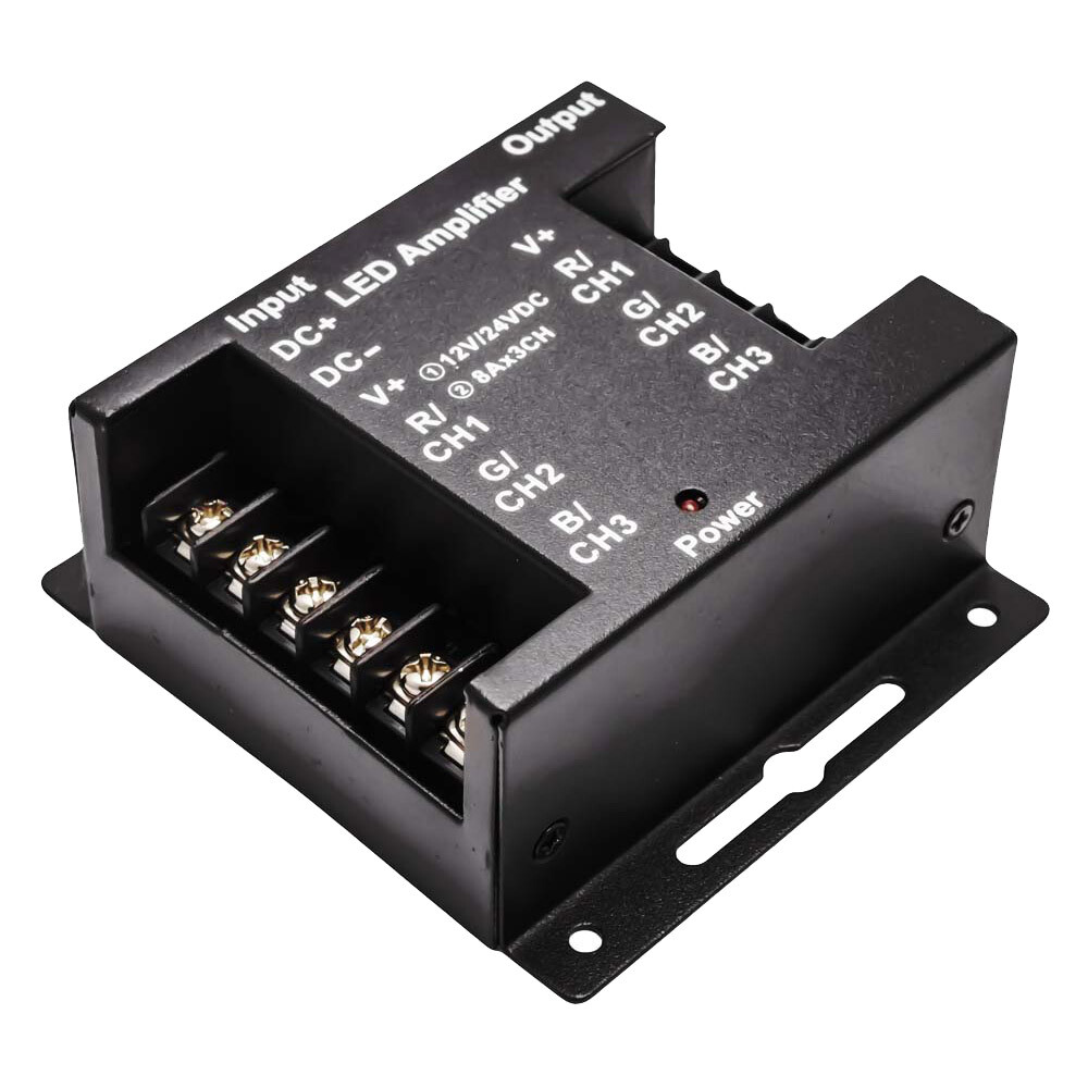 original-21330.jpg Усилитель контроллера RGB Apeyron (04-04) 288 Вт 12/24 В IP33 — изображение 1
