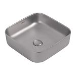 Раковина Abber Rechteck 39 см накладная серебро матовое (AC2211MS)