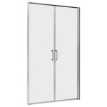 Душевая дверь Abber стекло прозрачное 100х195 см профиль хром 6 мм распашная (AG04100C)