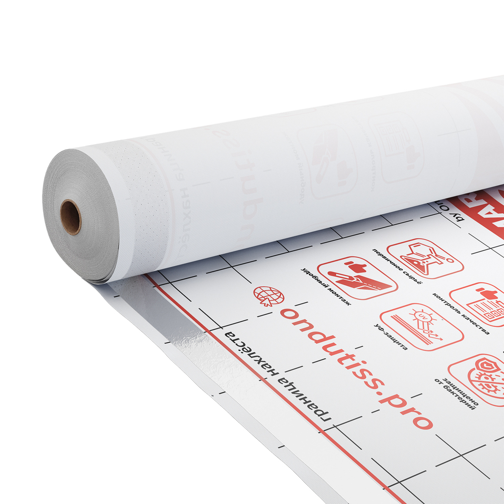 original-22124.jpg Ветро-влагозащита для стен/фасадов Ondutiss Smart A с монтажной лентой 80 г/м2 70 кв.м — изображение 1