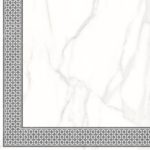 Керамогранит LB Ceramics Каррара Декор 2 белый 450х450х8 мм