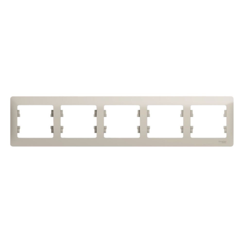 original-22365.jpg Рамка Systeme Electric Glossa пятиместная молочная (GSL000905) — изображение 1