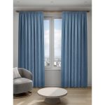 Штора канвас синяя 200х280 см Decofest Софи (153.737)