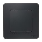 Выключатель Systeme Electric Blanca одноклавишный встраиваемый антрацит (BLNVS010106)