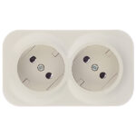 Розетка Legrand Quteo накладная слоновая кость (782261)