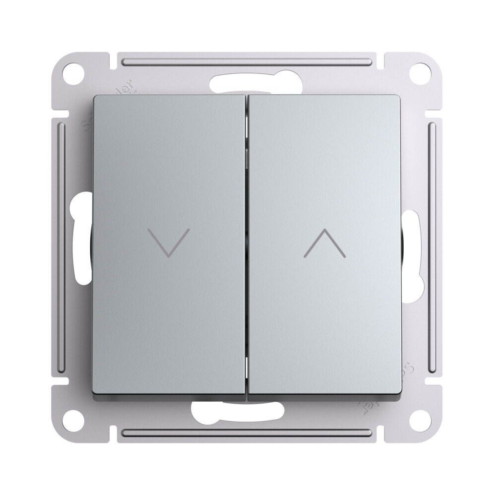 original-22777.jpg Кнопка управления жалюзи Systeme Electric AtlasDesign встраиваемая алюминий (ATN000319) — изображение 1